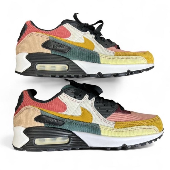Nike Women's Air Max 90 "Multi-Color Corduroy" Sneakers - Picture 5 of 10